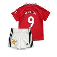 Dres Manchester United Anthony Martial #9 Domaci za djecu 2022-23 Kratak Rukav (+ kratke hlače)
